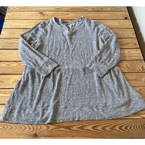 Soft Surroundings Long Sleeve Top Size 1X Women’s Gray
